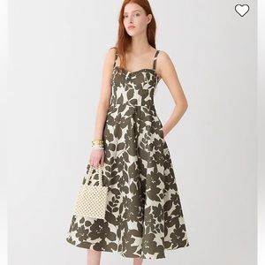 J Crew Sweetheart A-line Midi Dress